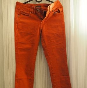 Levi's burgundy skinny jeans